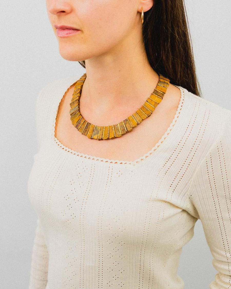 Tiger's Eye Tab Necklace Necklace Pruden and Smith