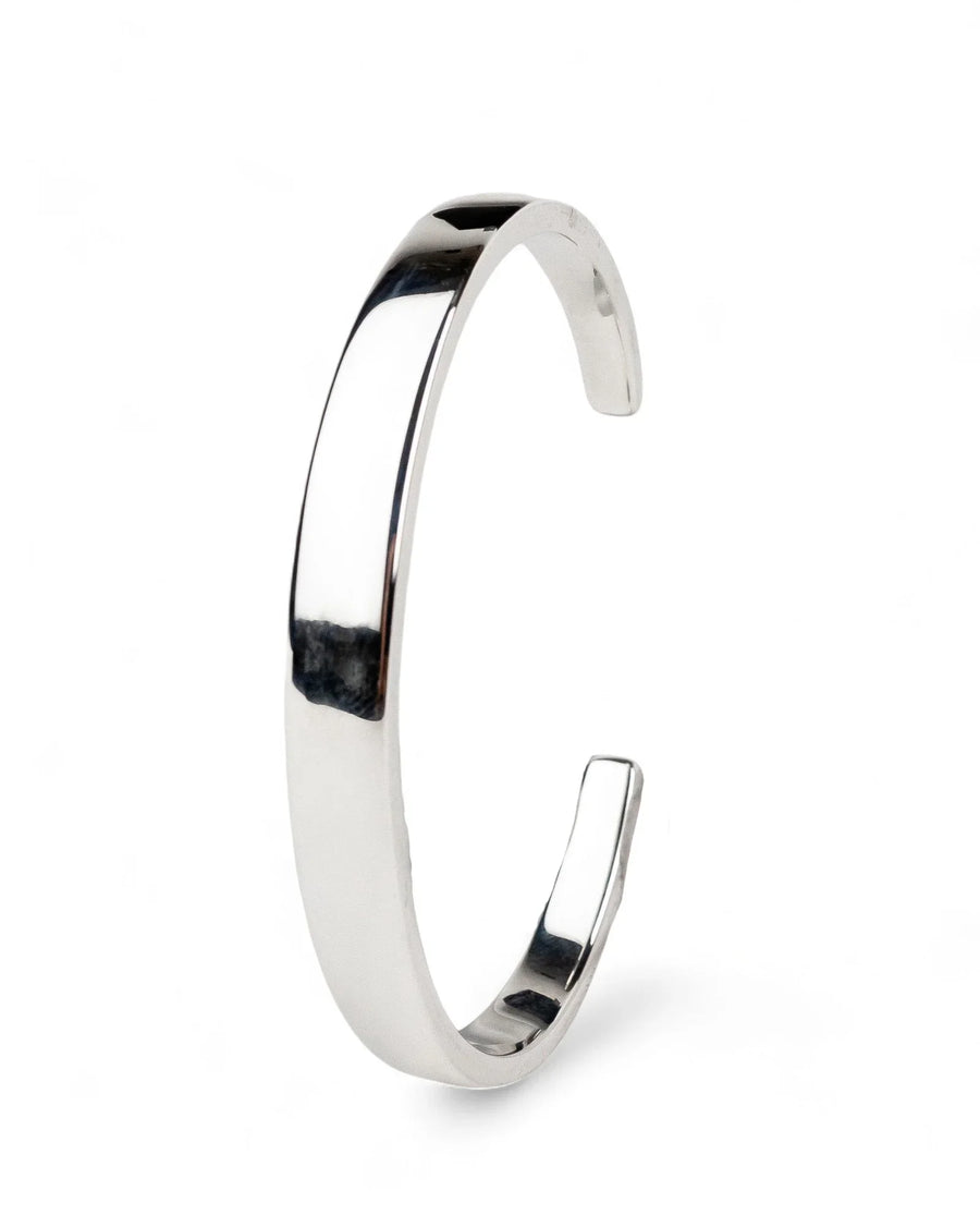Torc Solid Silver Bangle Bangle Pruden and Smith Smooth - Small to Medium