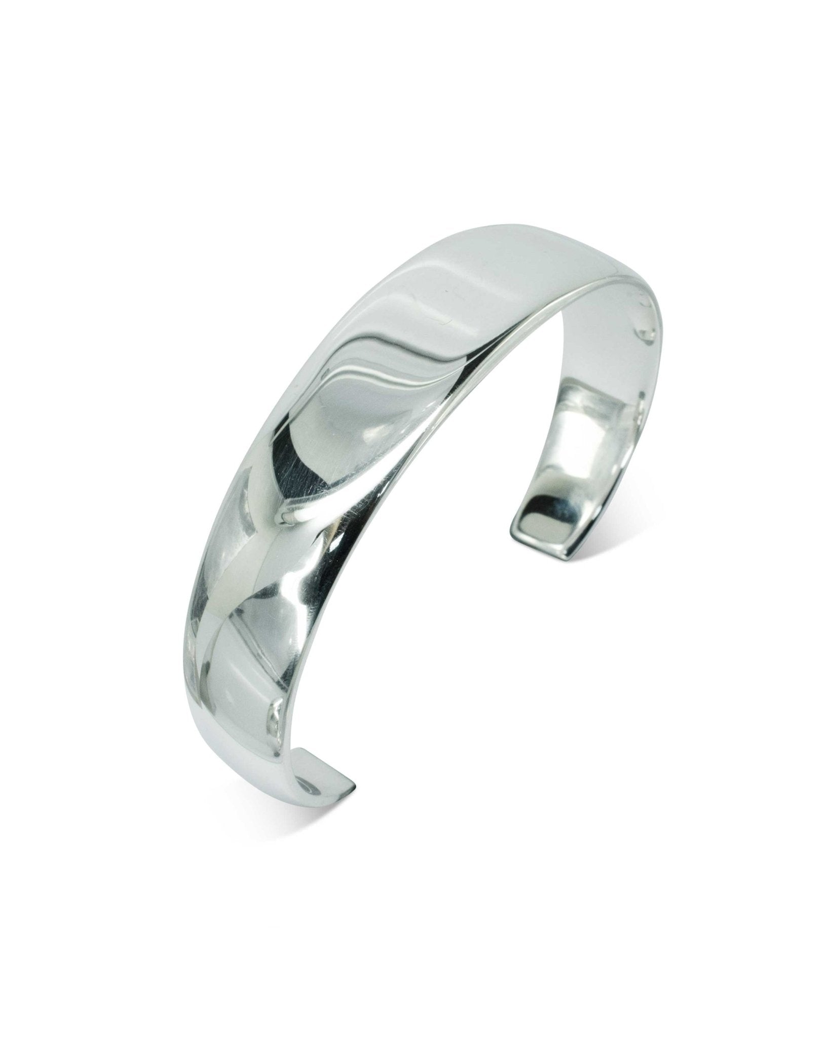 Torc Solid Silver Bangle (Wide) Bangle Pruden and Smith