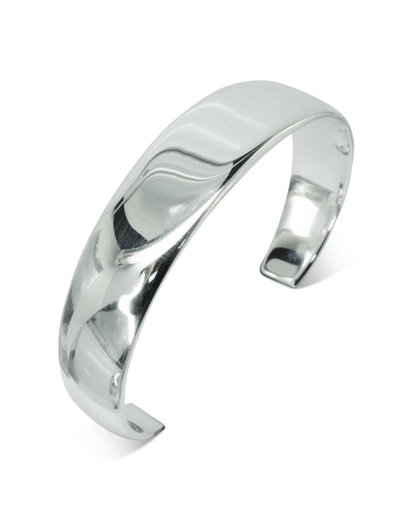 Torc Solid Silver Bangle (Wide) Bangle Pruden and Smith