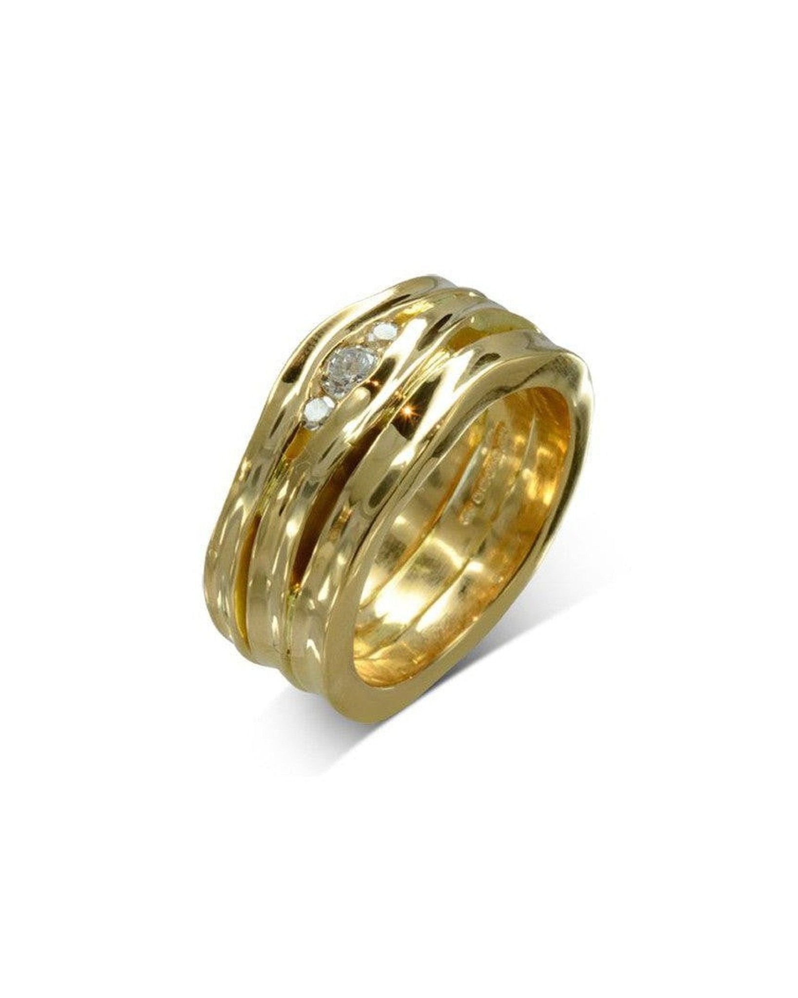 Trap 18ct Yellow Gold Diamond Engagement and Wedding Band Set Ring Pruden and Smith