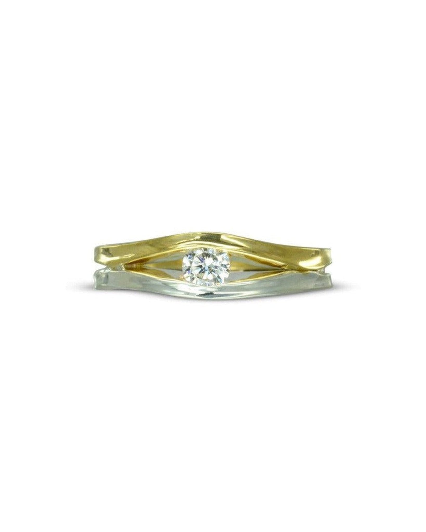Trap Diamond Solitaire Engagement Ring Ring Pruden and Smith