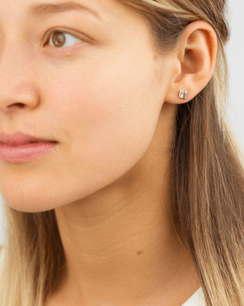 Trap Diamond Stud Earrings Earrings Pruden and Smith