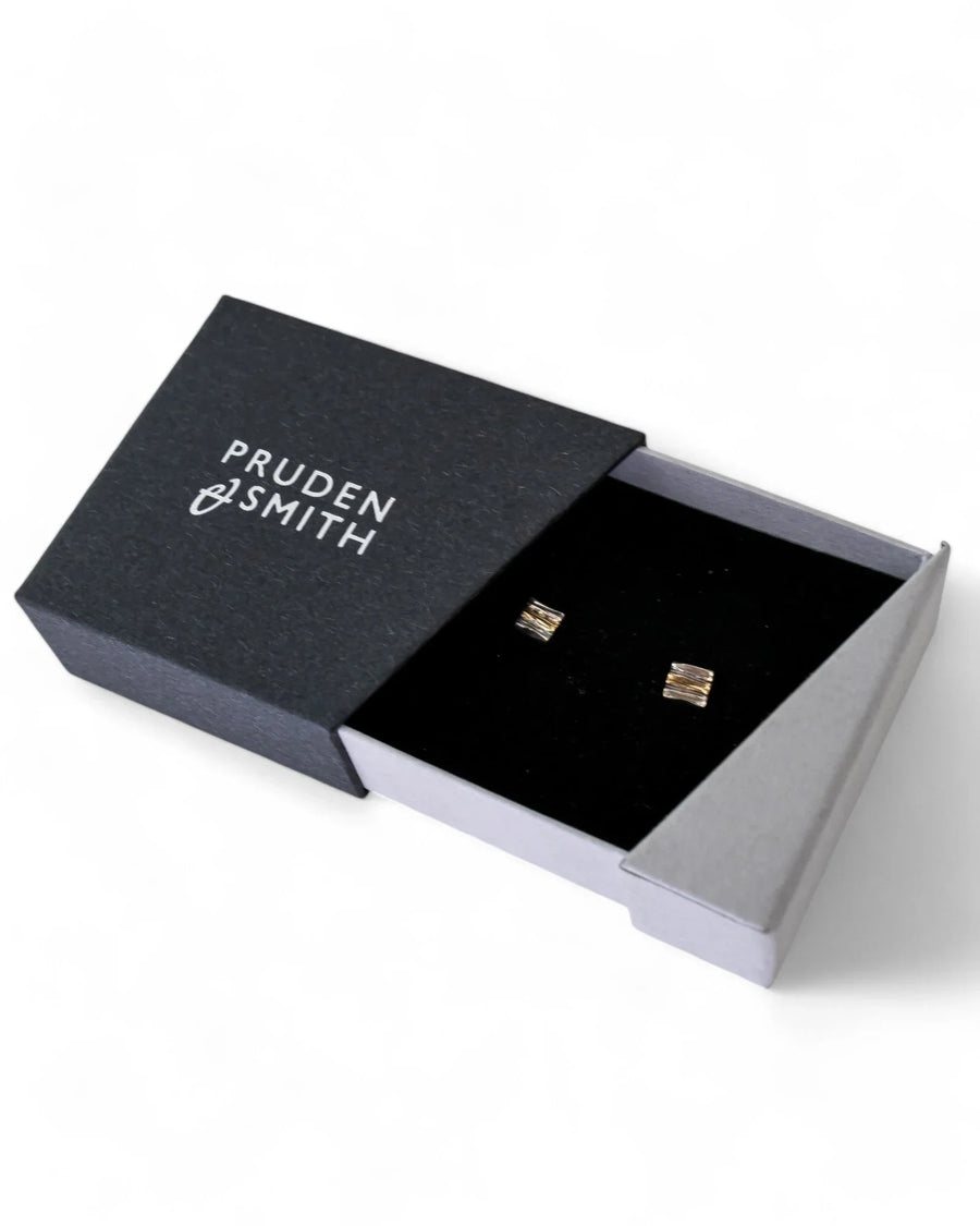 Trap Diamond Stud Earrings Earrings Pruden and Smith