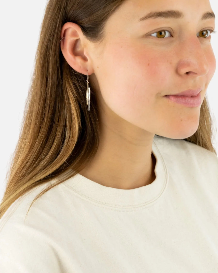 Trap Gold Diamond Drop Earrings Earrings Pruden and Smith