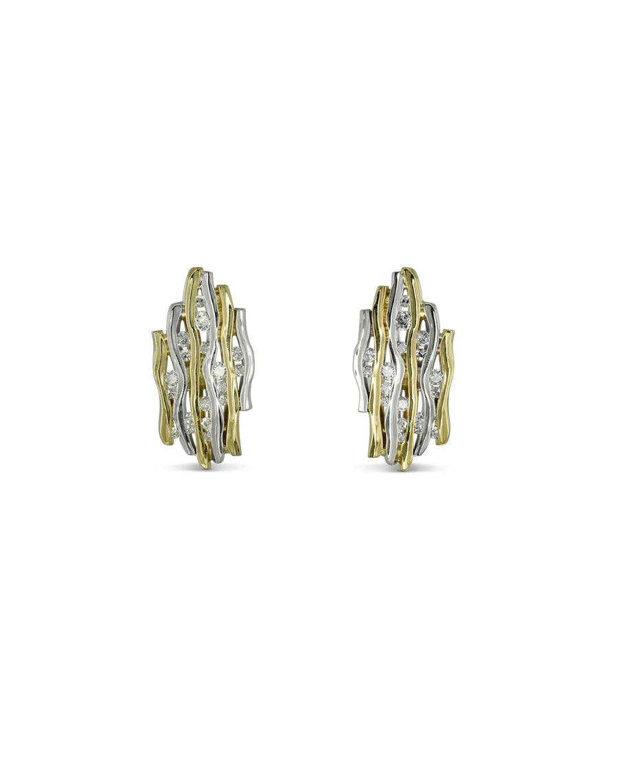 Trap Large Diamond Stud Earrings Earrings Pruden and Smith