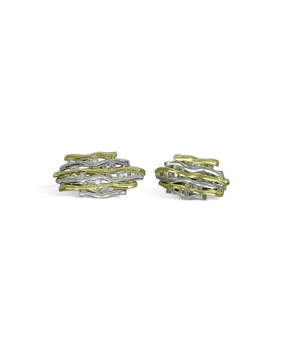 Trap Large Diamond Stud Earrings Earrings Pruden and Smith