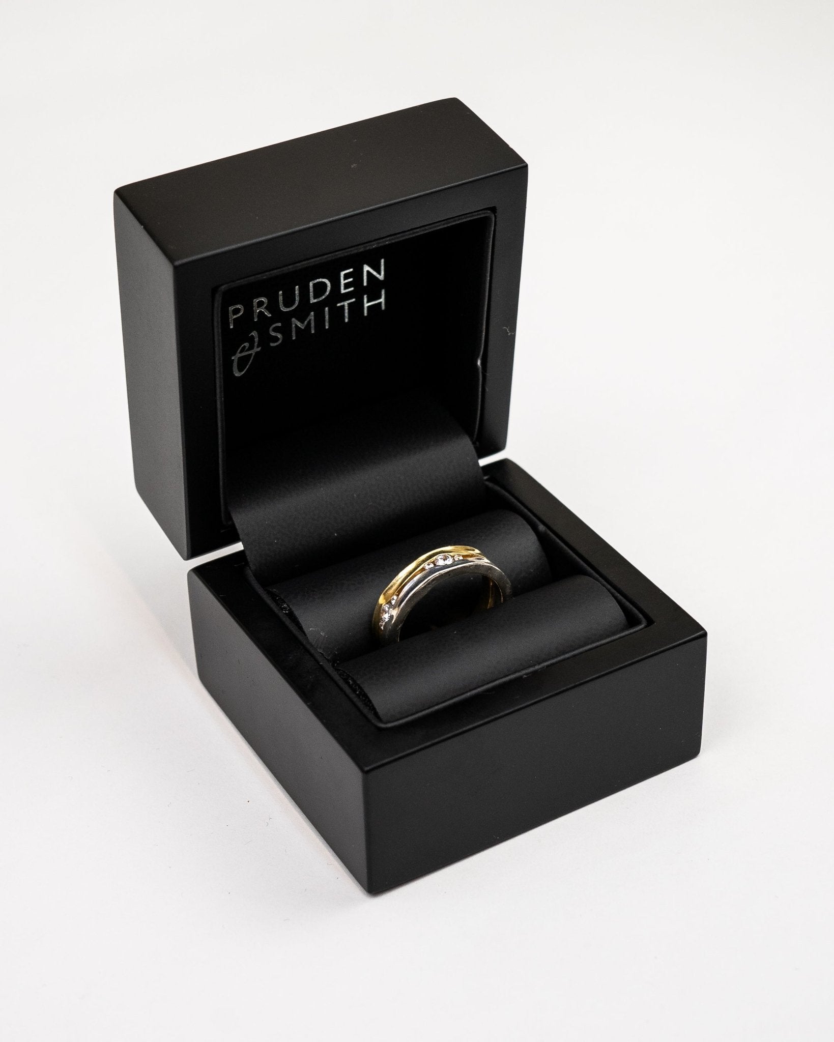 Trap Mixed Metal Diamond Eternity Ring (4mm) Ring Pruden and Smith