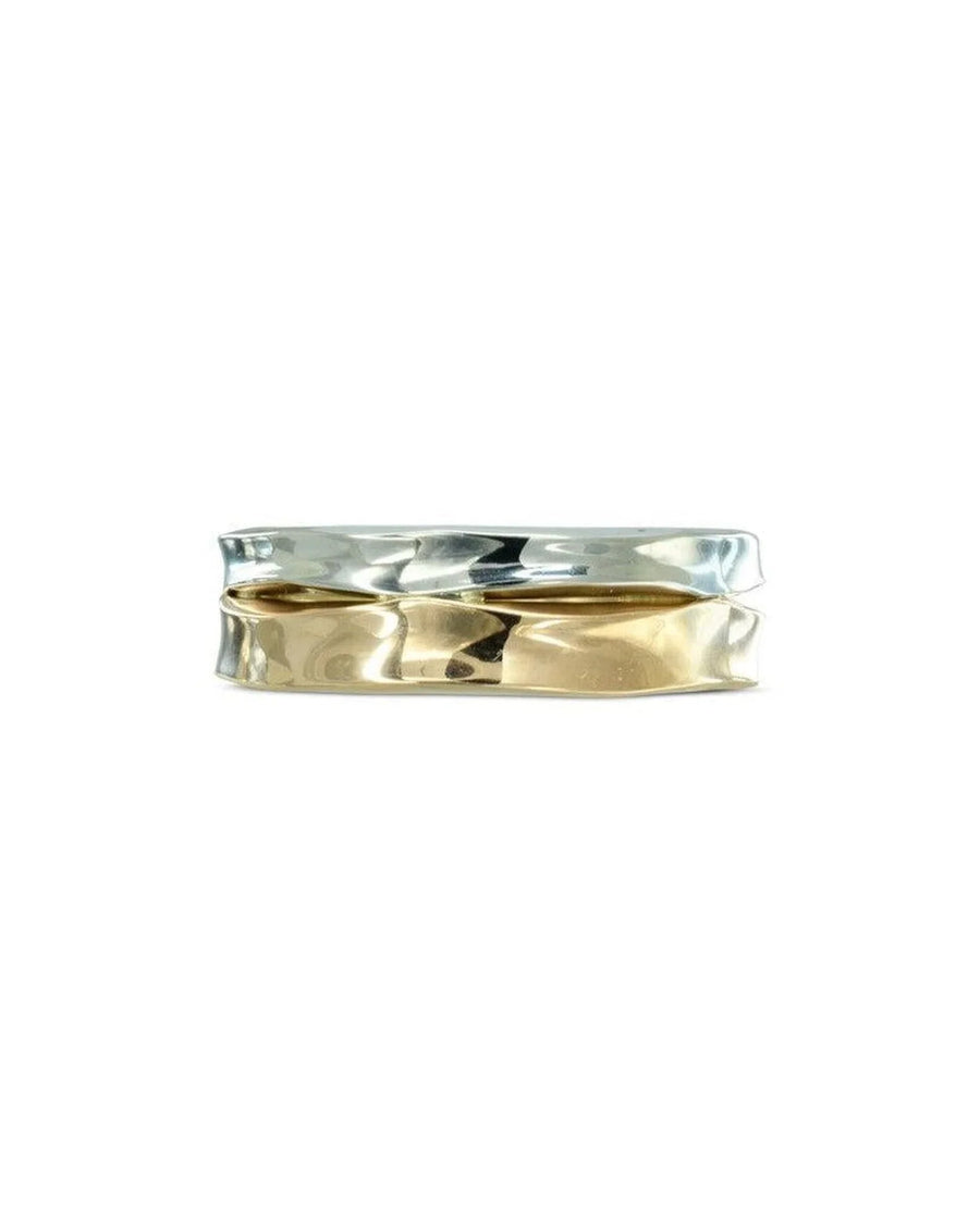 Trap Mixed Metal Wedding Band (6mm) Ring Pruden and Smith