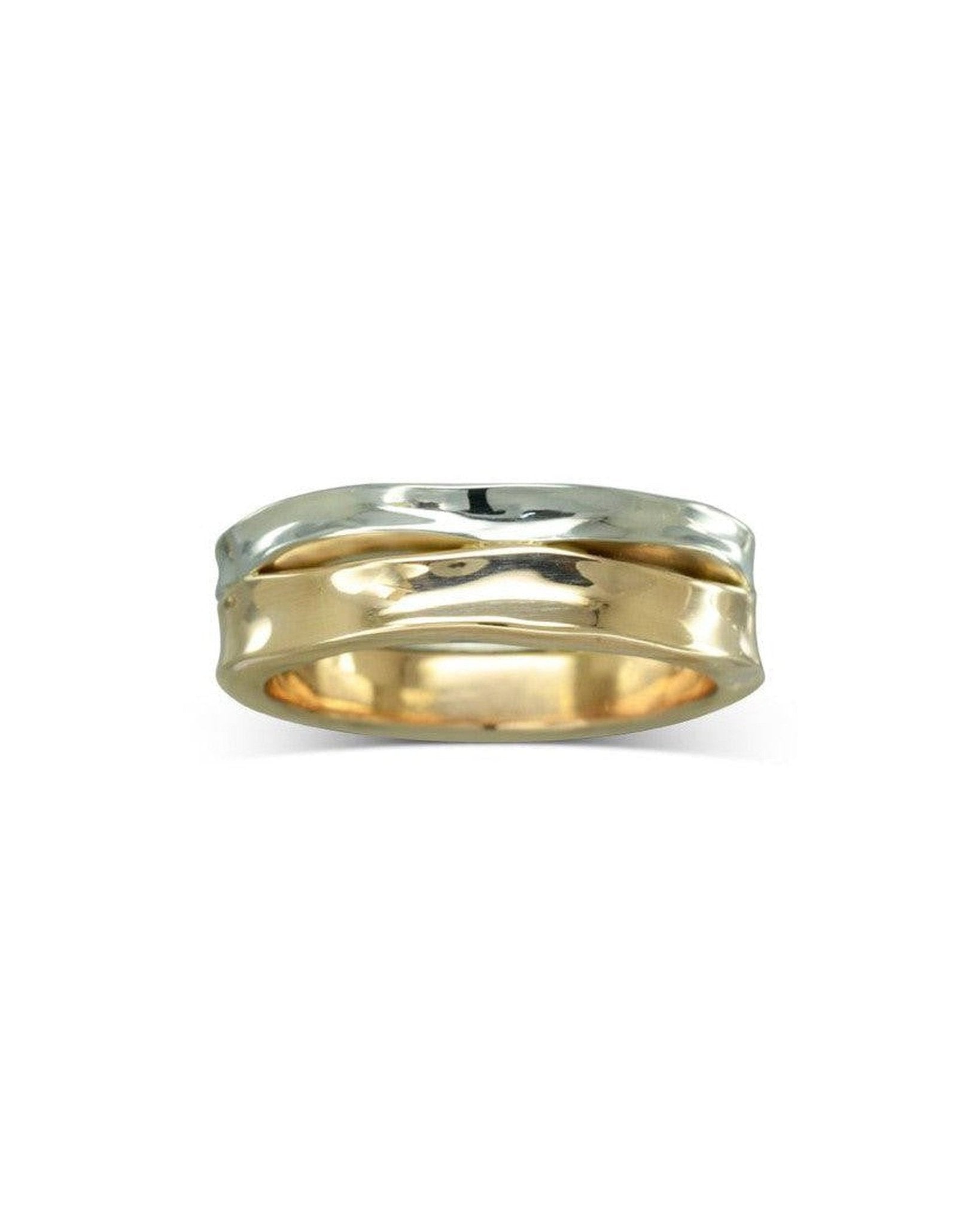 Trap Mixed Metal Wedding Band (6mm) Ring Pruden and Smith