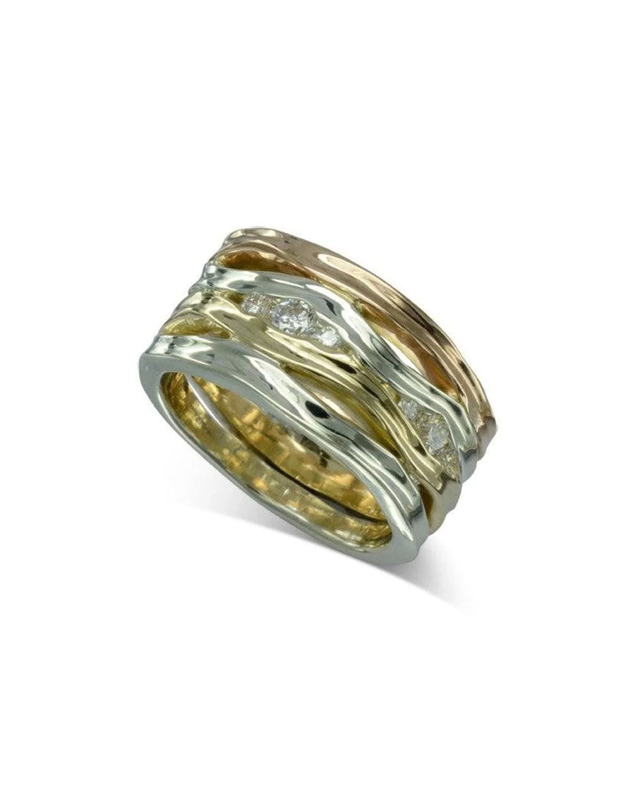 Trap Three Colour Gold Diamond Eternity Ring Ring Pruden and Smith