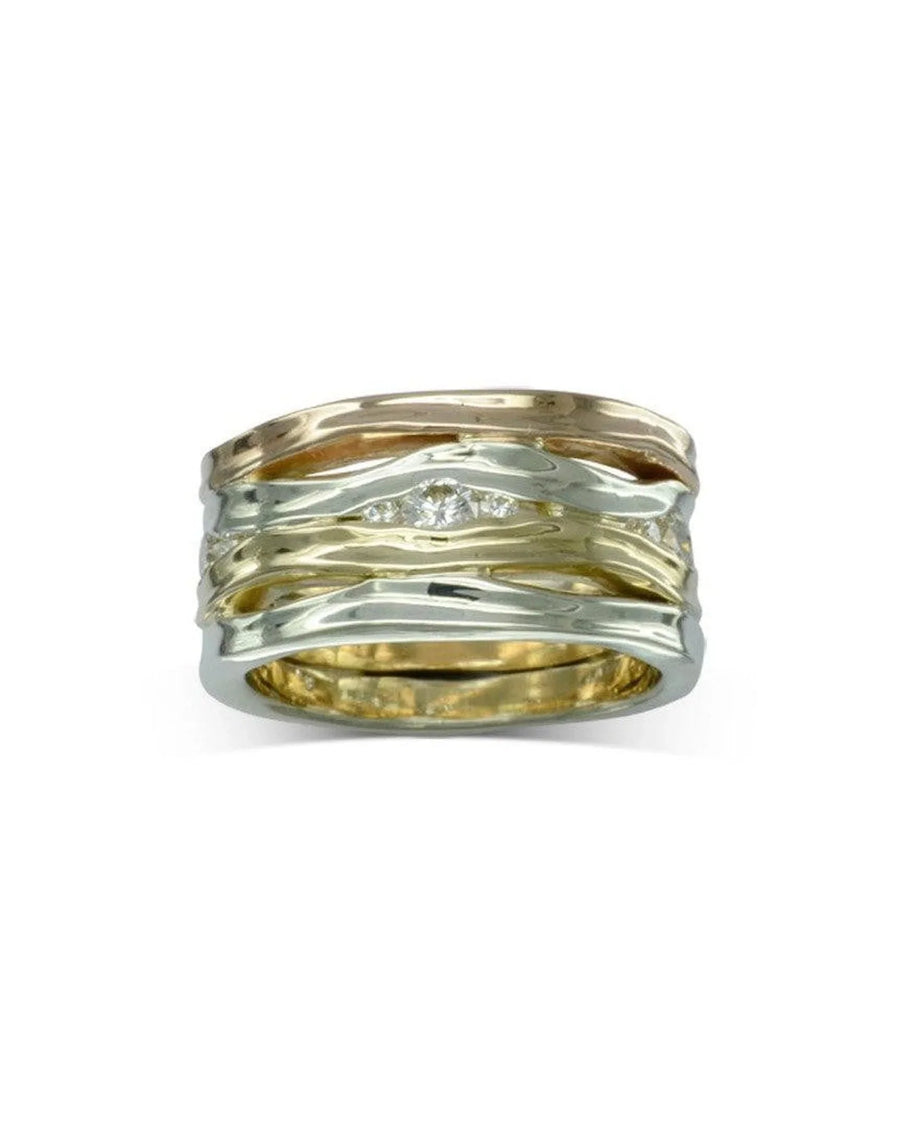 Trap Three Colour Gold Diamond Eternity Ring Ring Pruden and Smith