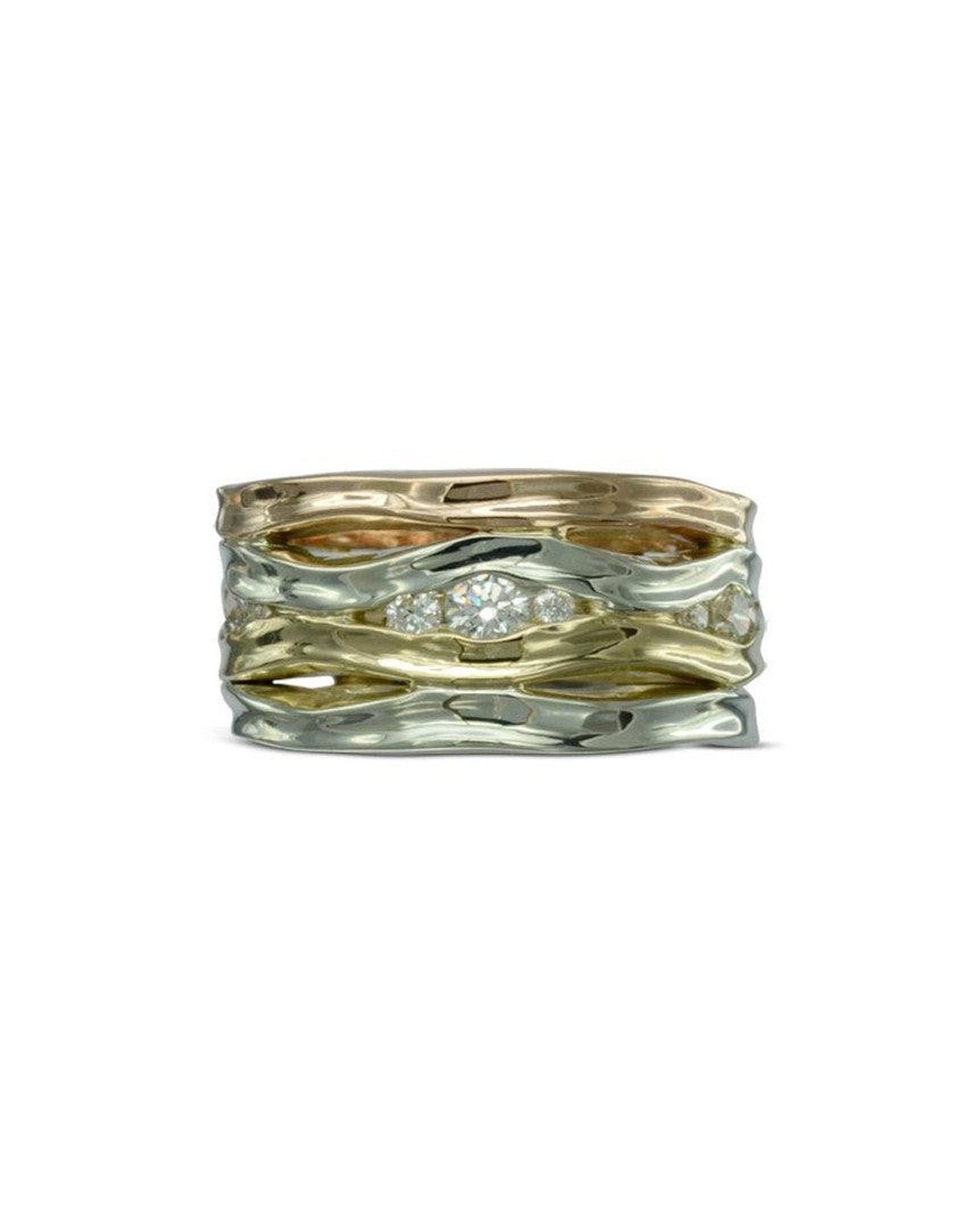 Trap Three Colour Gold Diamond Eternity Ring Ring Pruden and Smith