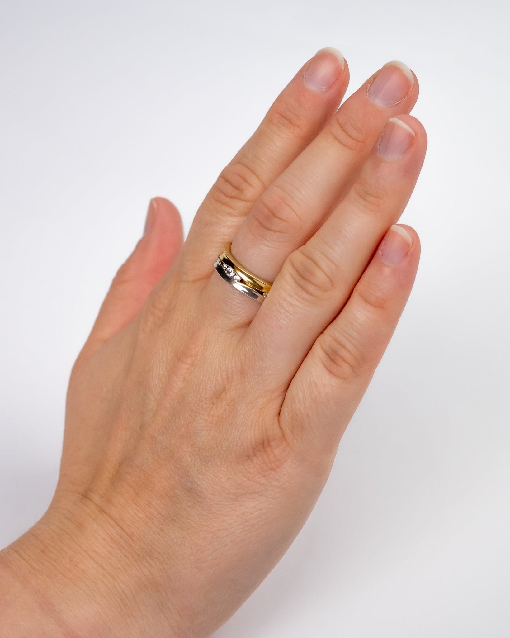 Trap Two Colour Gold Diamond Eternity Ring (6mm) Ring Pruden and Smith