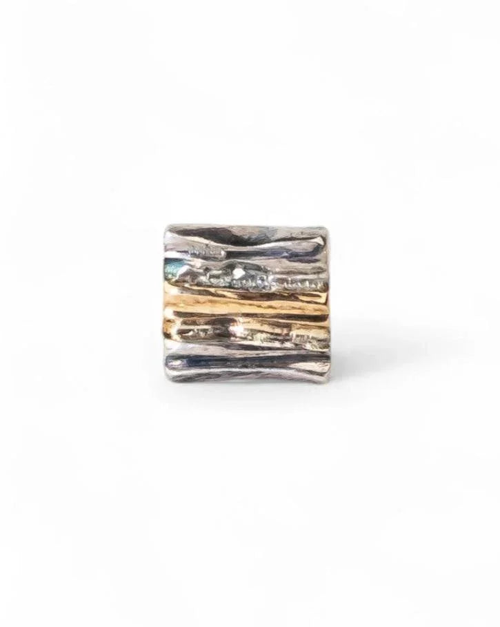 Trap Two Colour Stud Earrings Earrings Pruden and Smith