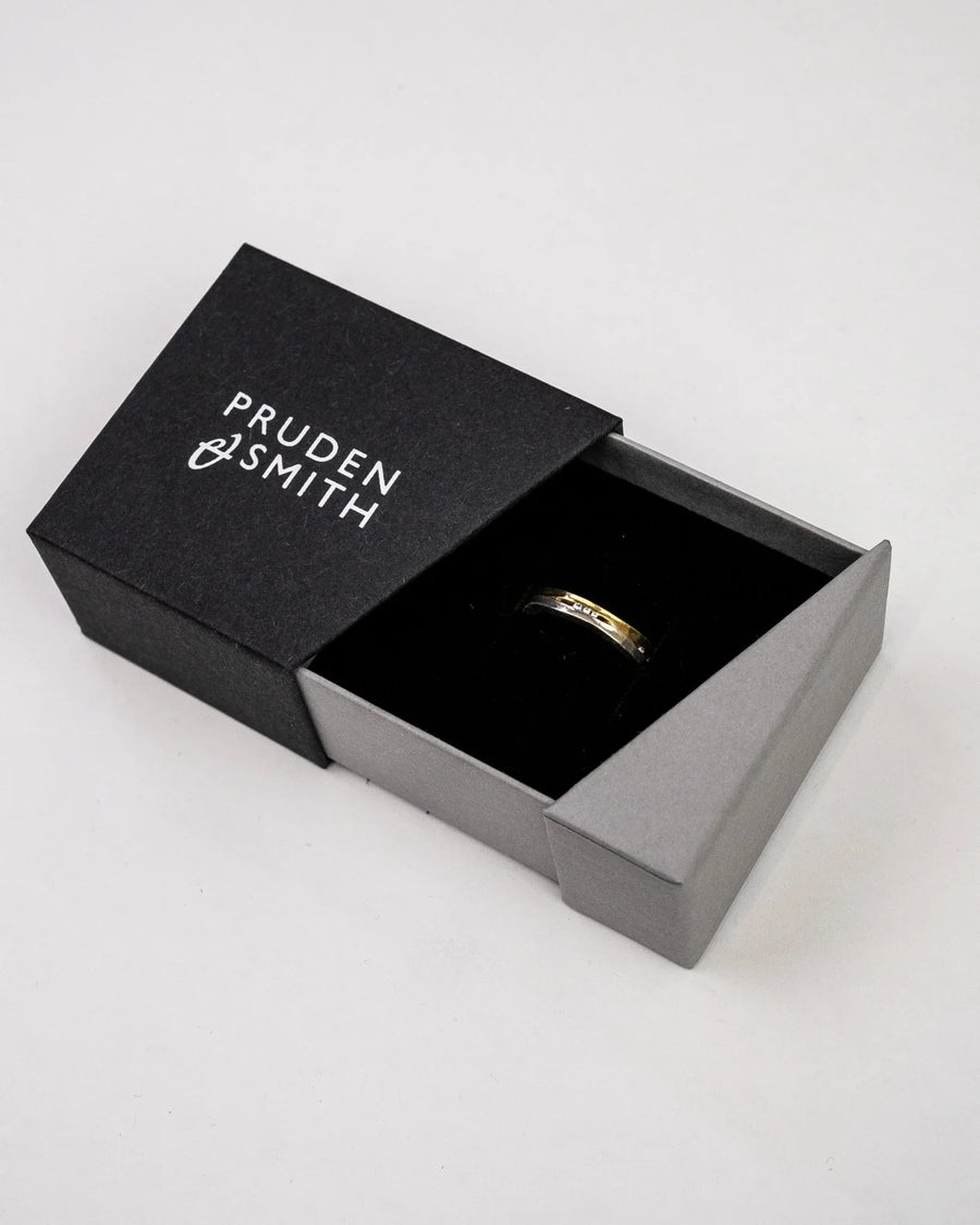 Trap Yellow Gold Diamond Ring (Narrow) Ring Pruden and Smith