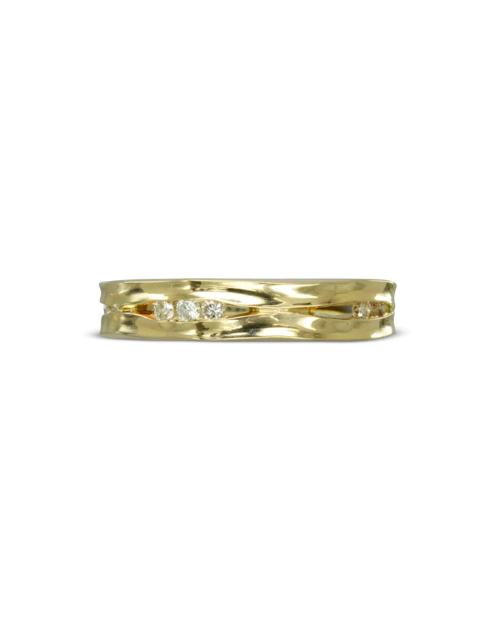 Trap Yellow Gold Diamond Ring (Narrow) Ring Pruden and Smith