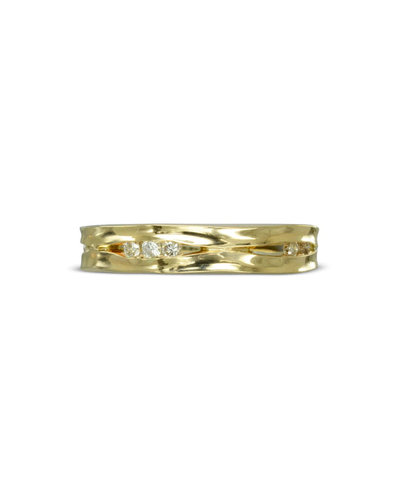 Trap Yellow Gold Diamond Ring (Narrow) Ring Pruden and Smith