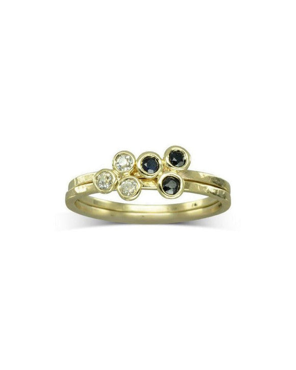 Trefoil Yellow Gold Gemstone Ring Ring Pruden and Smith