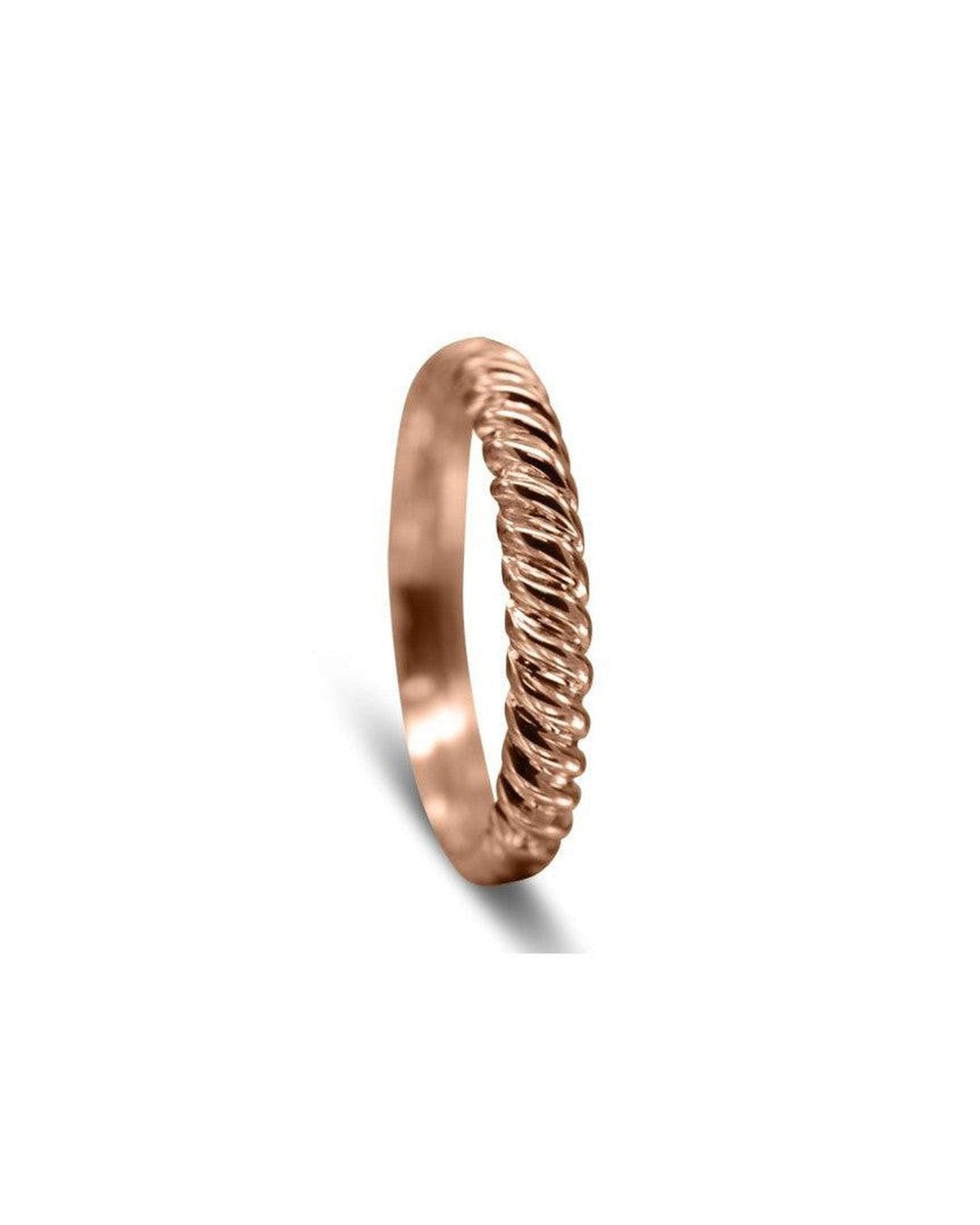 Women's Twist Wedding Ring Ring Pruden and Smith 18ct Rose Gold