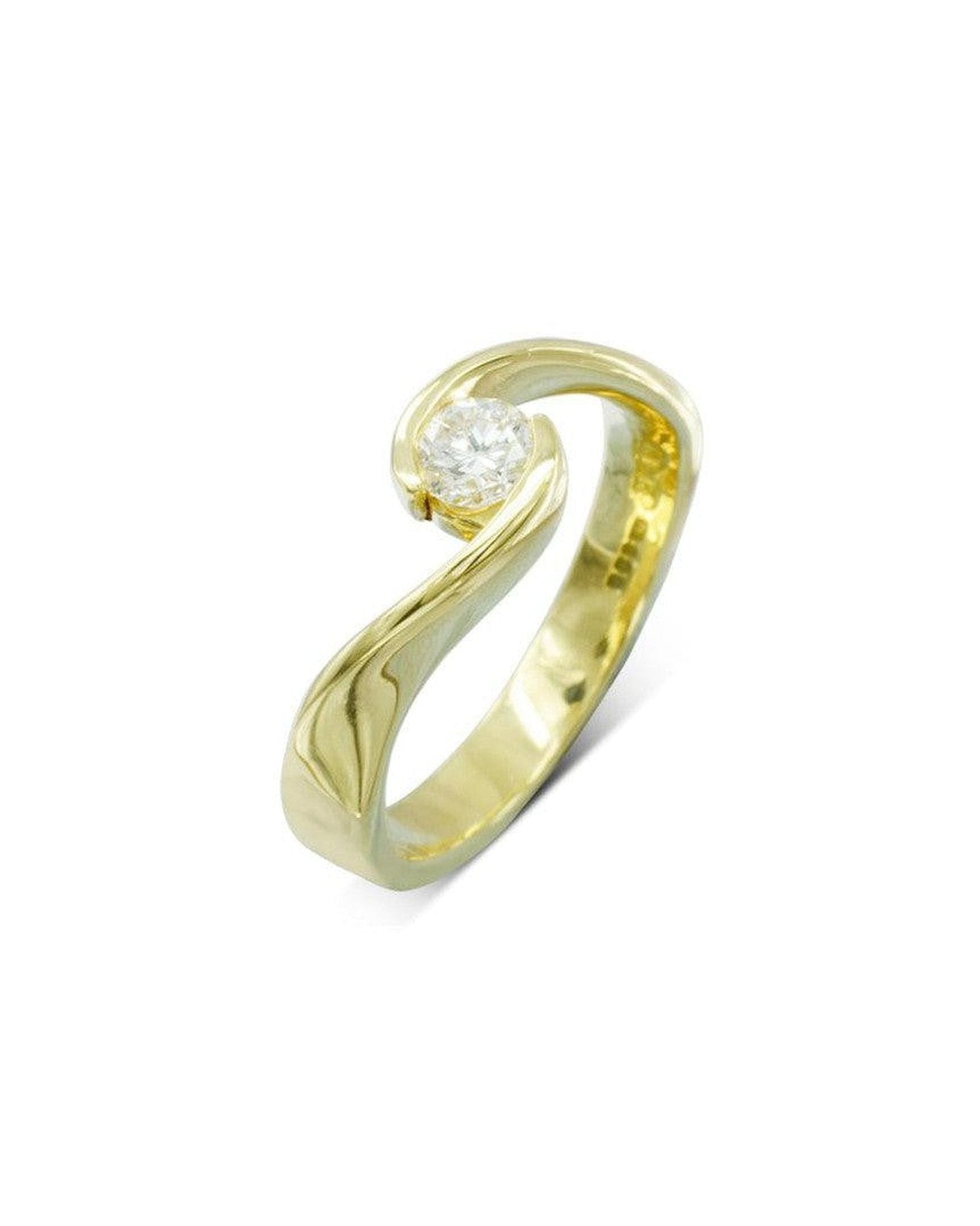 Twist Diamond Engagement and Wedding Ring Ring Pruden and Smith
