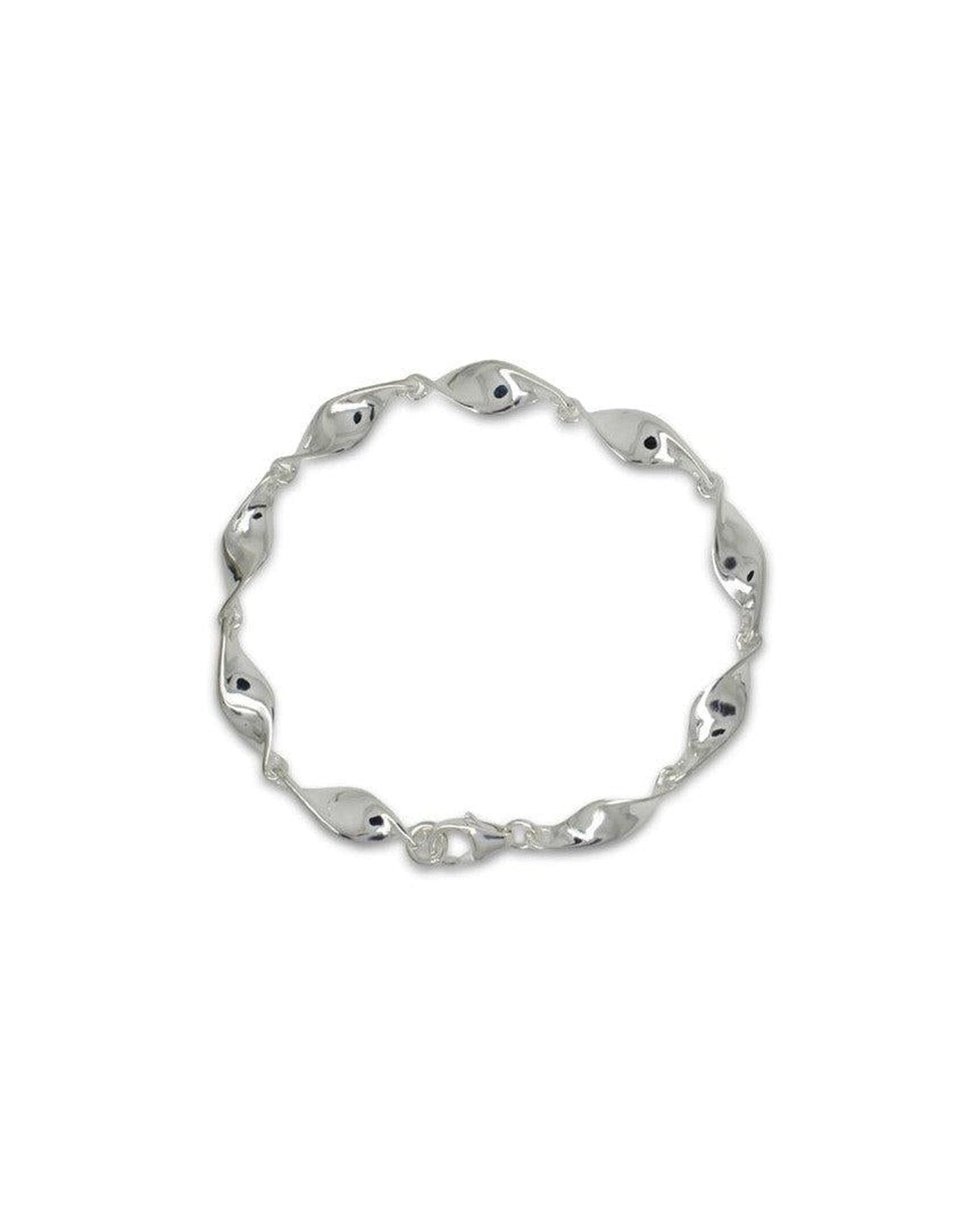 Twist Polished Silver Bracelet Bracelet Pruden and Smith 10mm