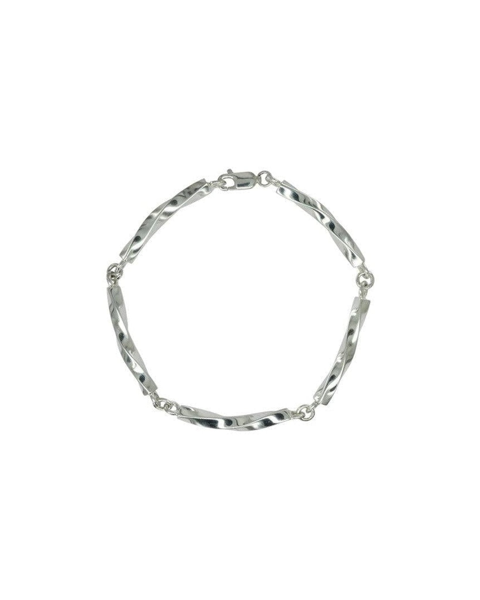 Twisted Bar Silver Bracelet Bracelet Pruden and Smith