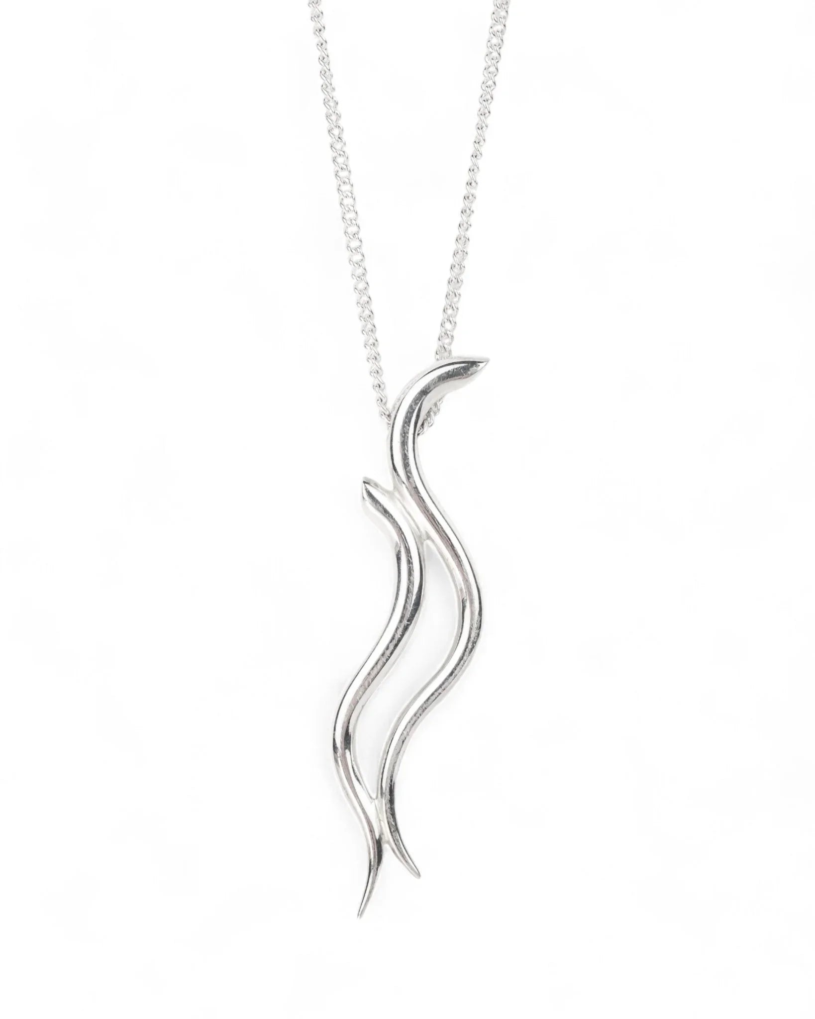 Two Strand Water Silver Pendant Pendant Pruden and Smith