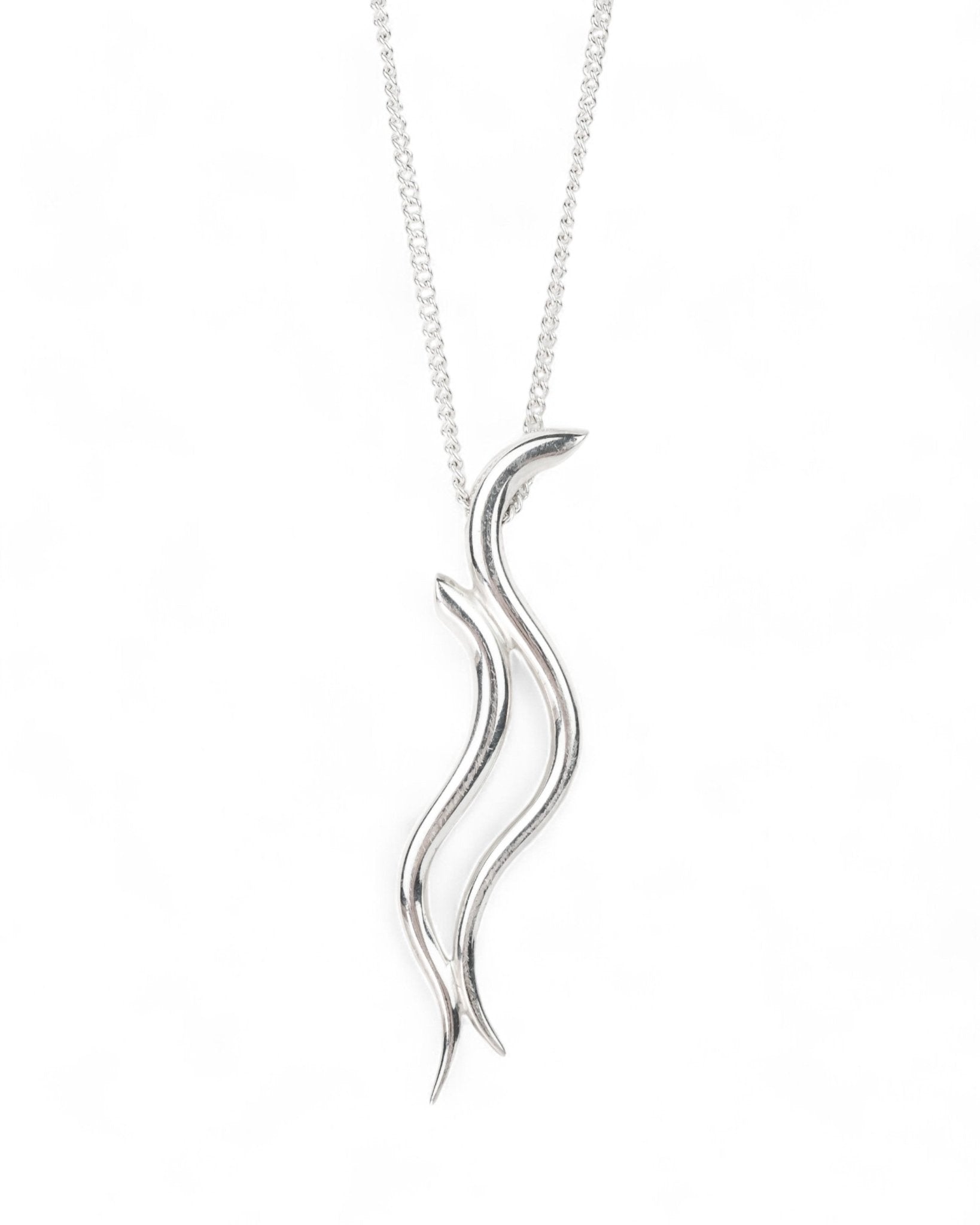 Two Strand Water Silver Pendant Pendant Pruden and Smith