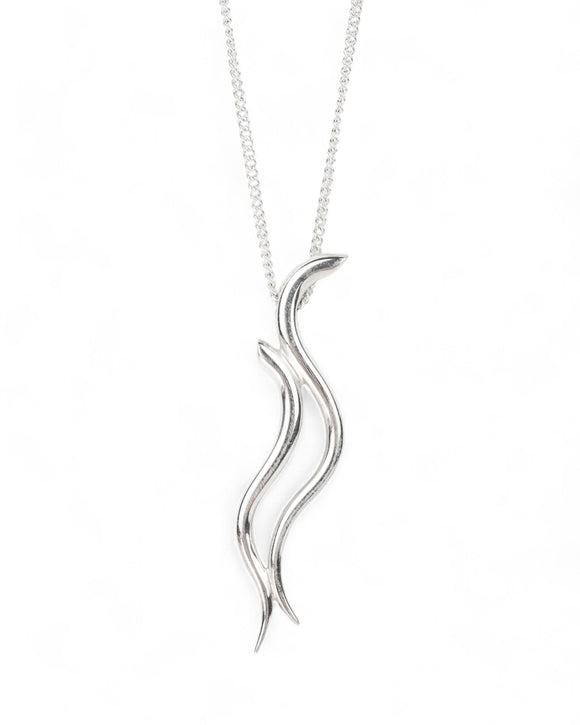 Two Strand Water Silver Pendant Pendant Pruden and Smith