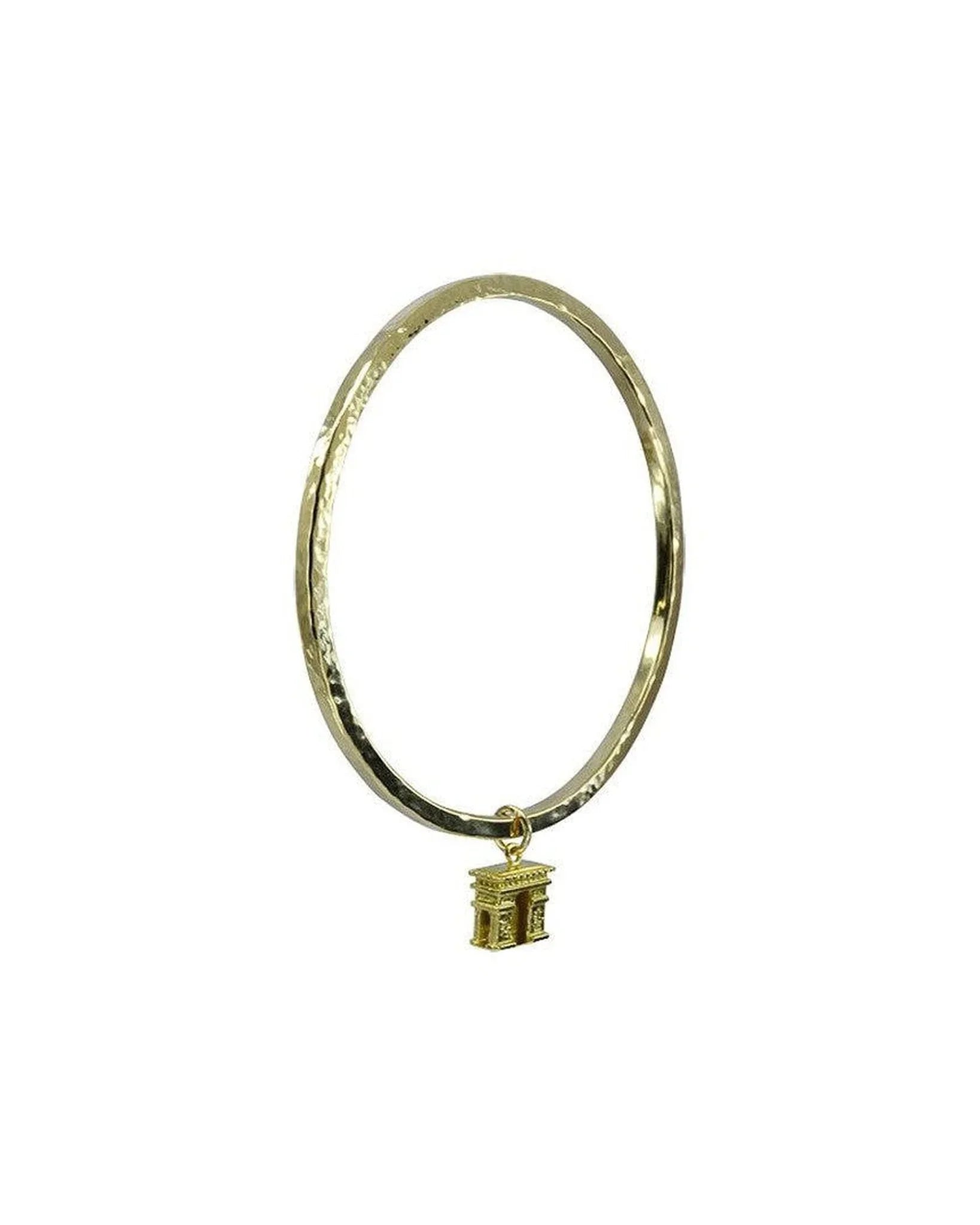 Vintage Charms 9ct Solid Gold Bangle Bangle Pruden and Smith