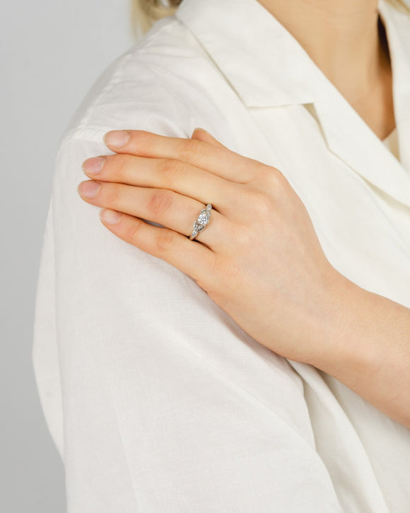 Vintage Diamond Engagement Ring Ring Pruden and Smith