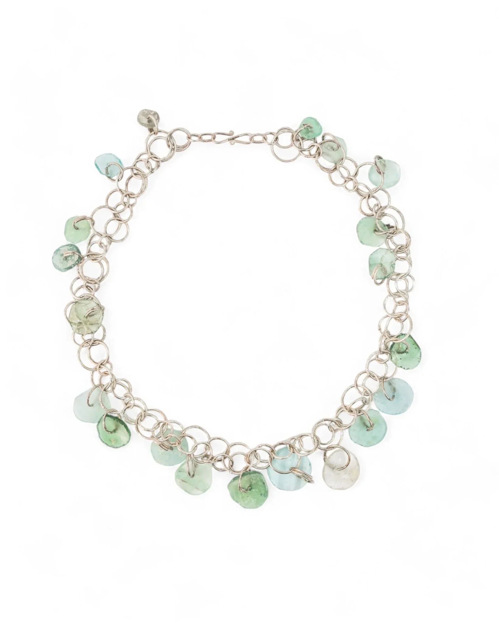 Vintage Glass Disc Necklace Necklace Pruden and Smith