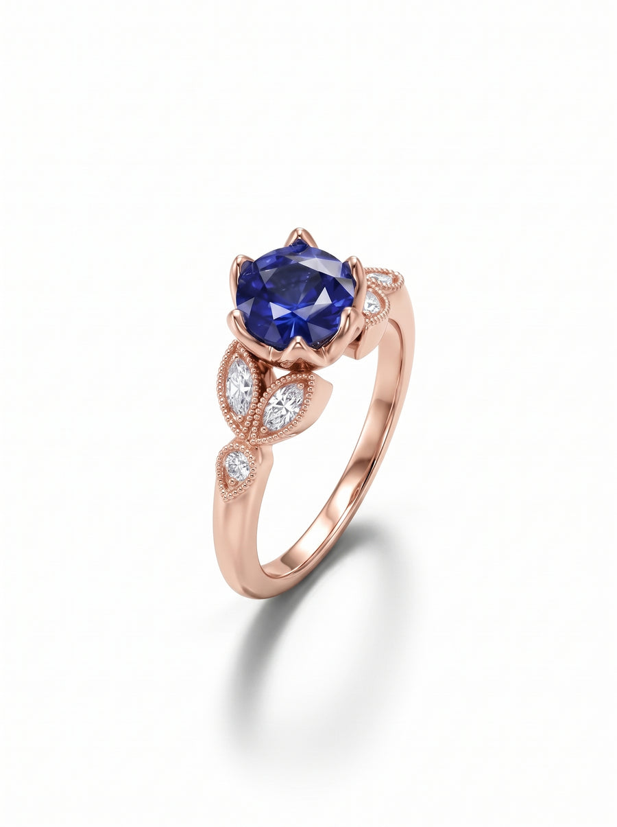 Vintage Sapphire Engagement Ring