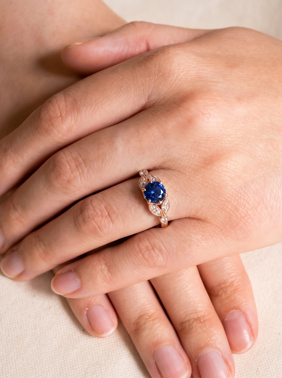 Vintage Sapphire Engagement Ring