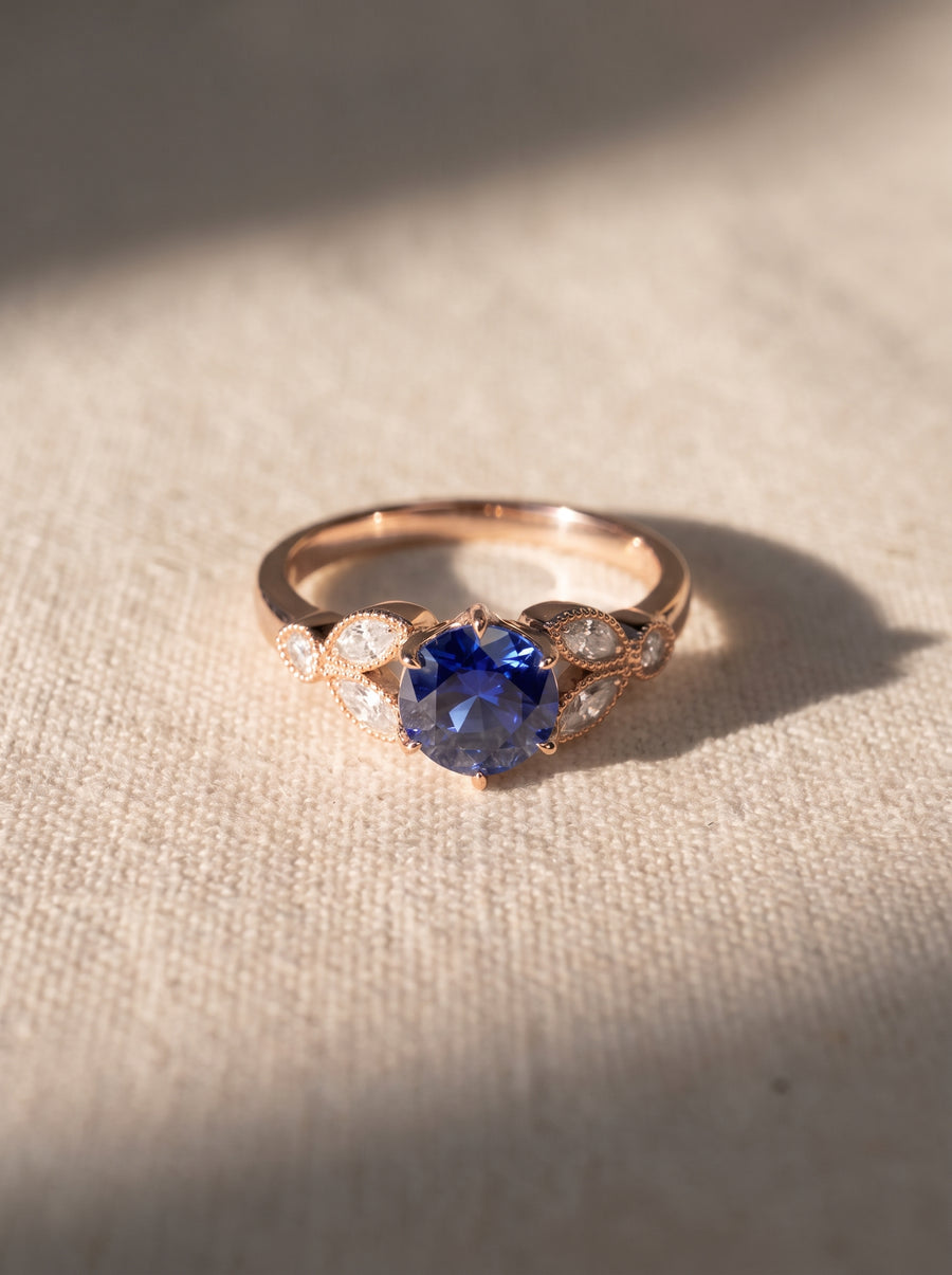 Vintage Sapphire Engagement Ring