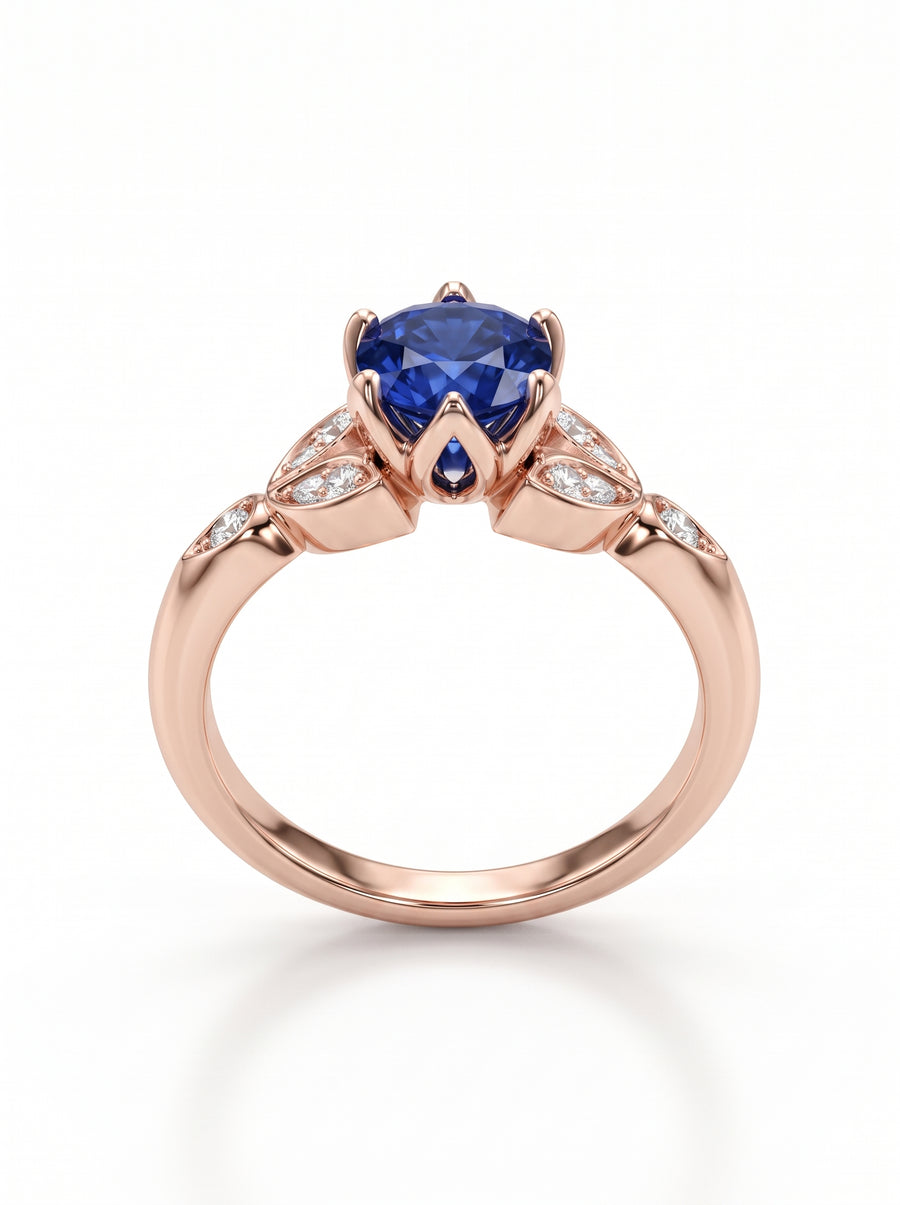 Vintage Sapphire Engagement Ring