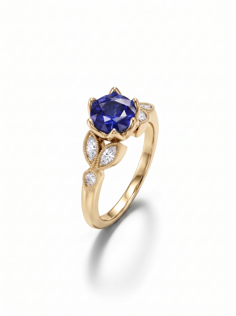 Vintage Sapphire Engagement Ring