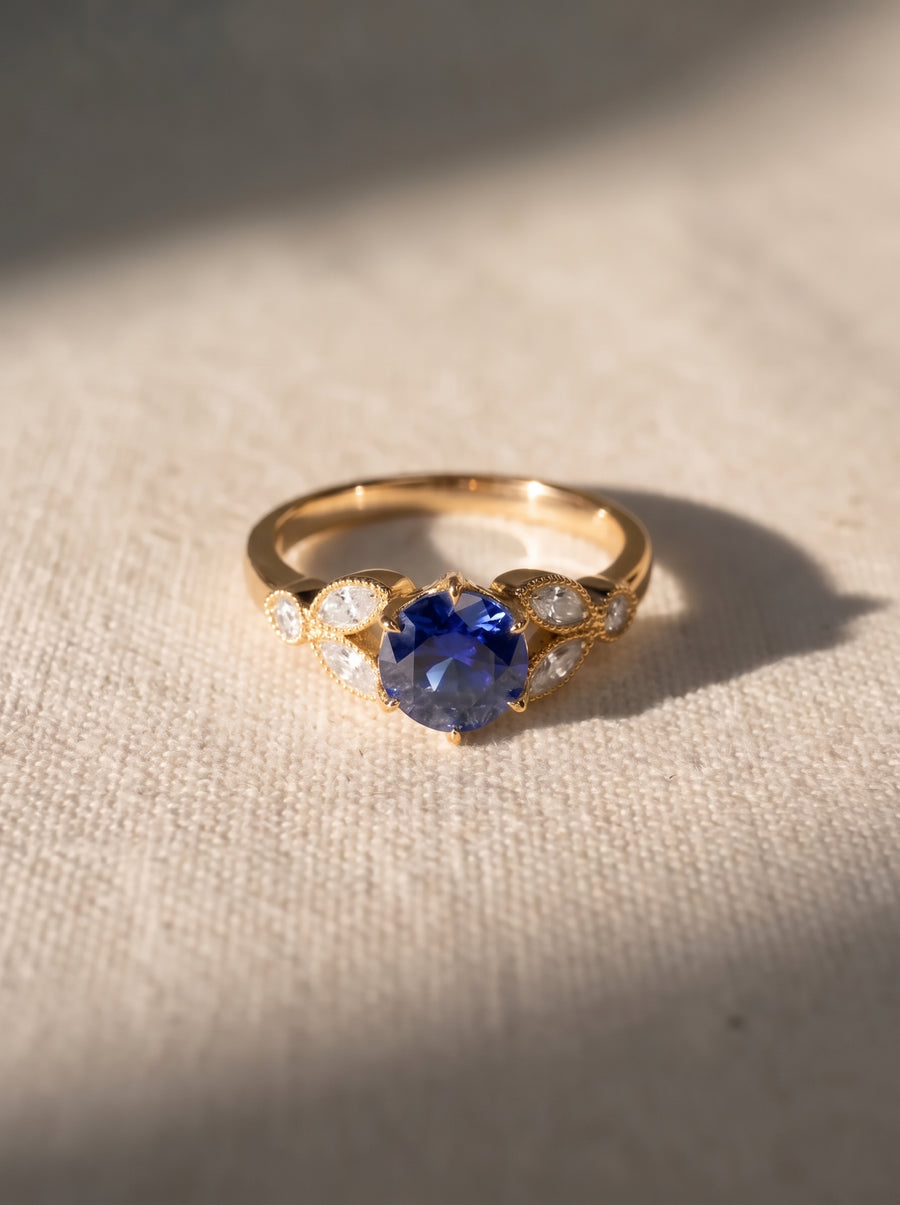 Vintage Sapphire Engagement Ring