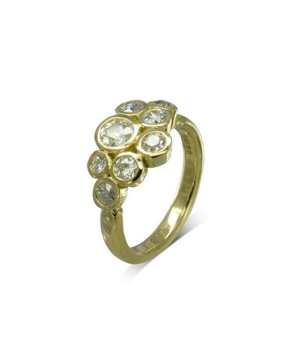 Water Bubbles Diamond Cluster Ring Ring Pruden and Smith