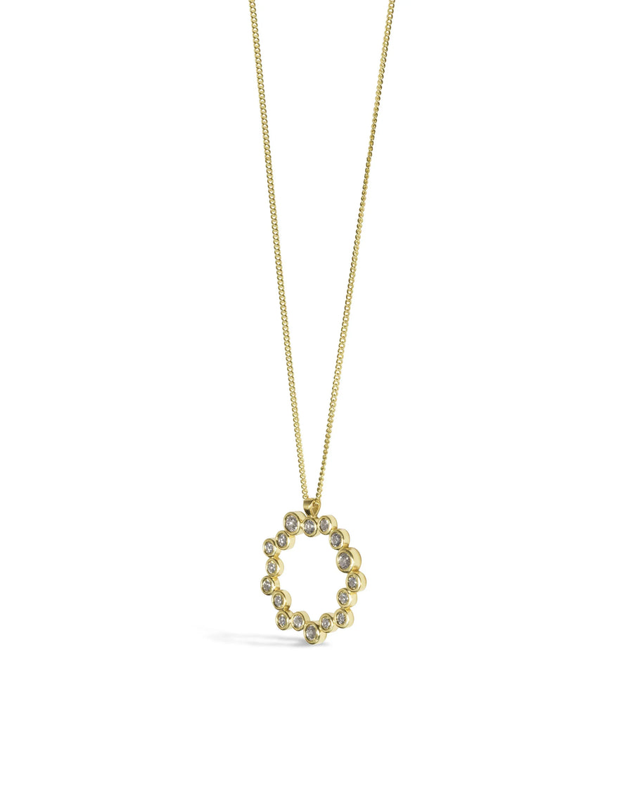 Water Bubbles Diamond Ring Pendant Pruden and Smith