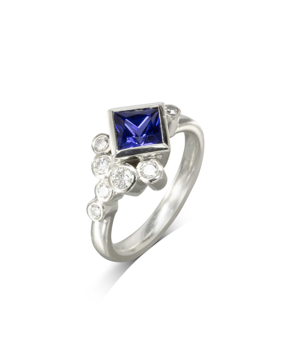 Water Bubbles Tanzanite and Diamond Ring Ring Pruden and Smith