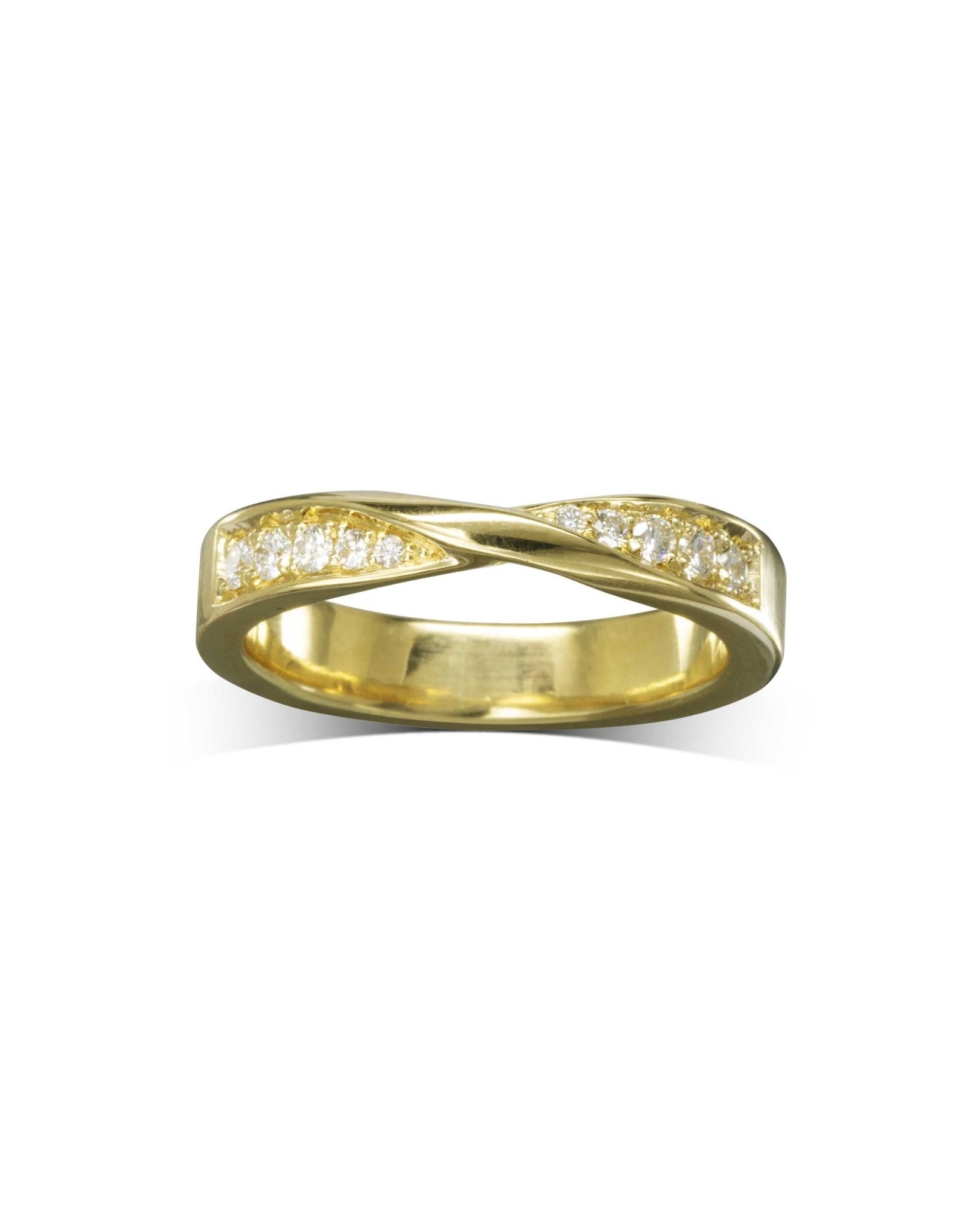 Wedding Ring with Twist Ring Pruden and Smith