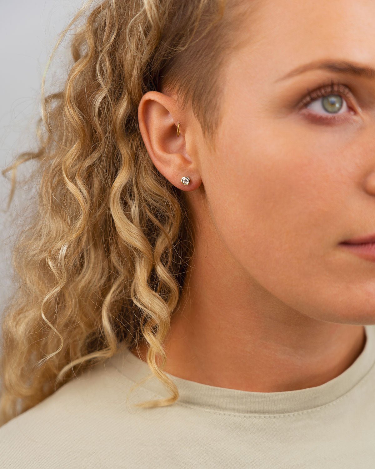 White Gold Diamond Stud Earrings Earrings Pruden and Smith