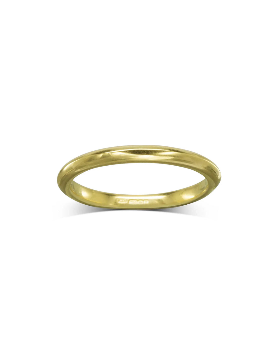 Dainty Trillion Shape Wedding Band Pruden and Smith