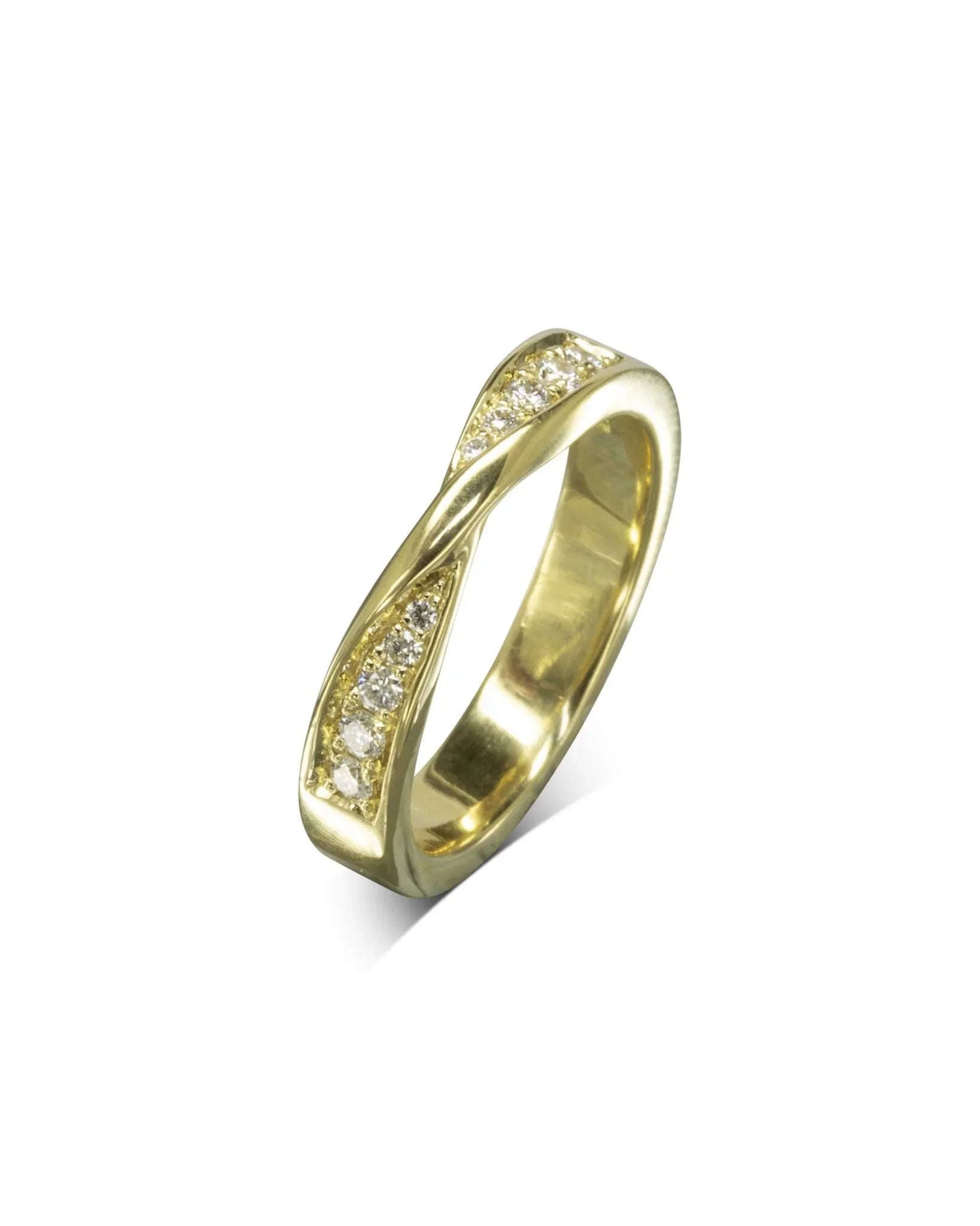 Wedding Ring with Twist Ring Pruden and Smith