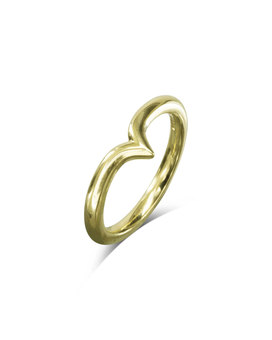 Hand Made Women's Wishbone Shaped Wedding Ring Pruden and Smith