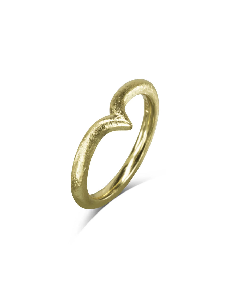 Contemporary Women's Wishbone Shaped Wedding Ring Pruden and Smith