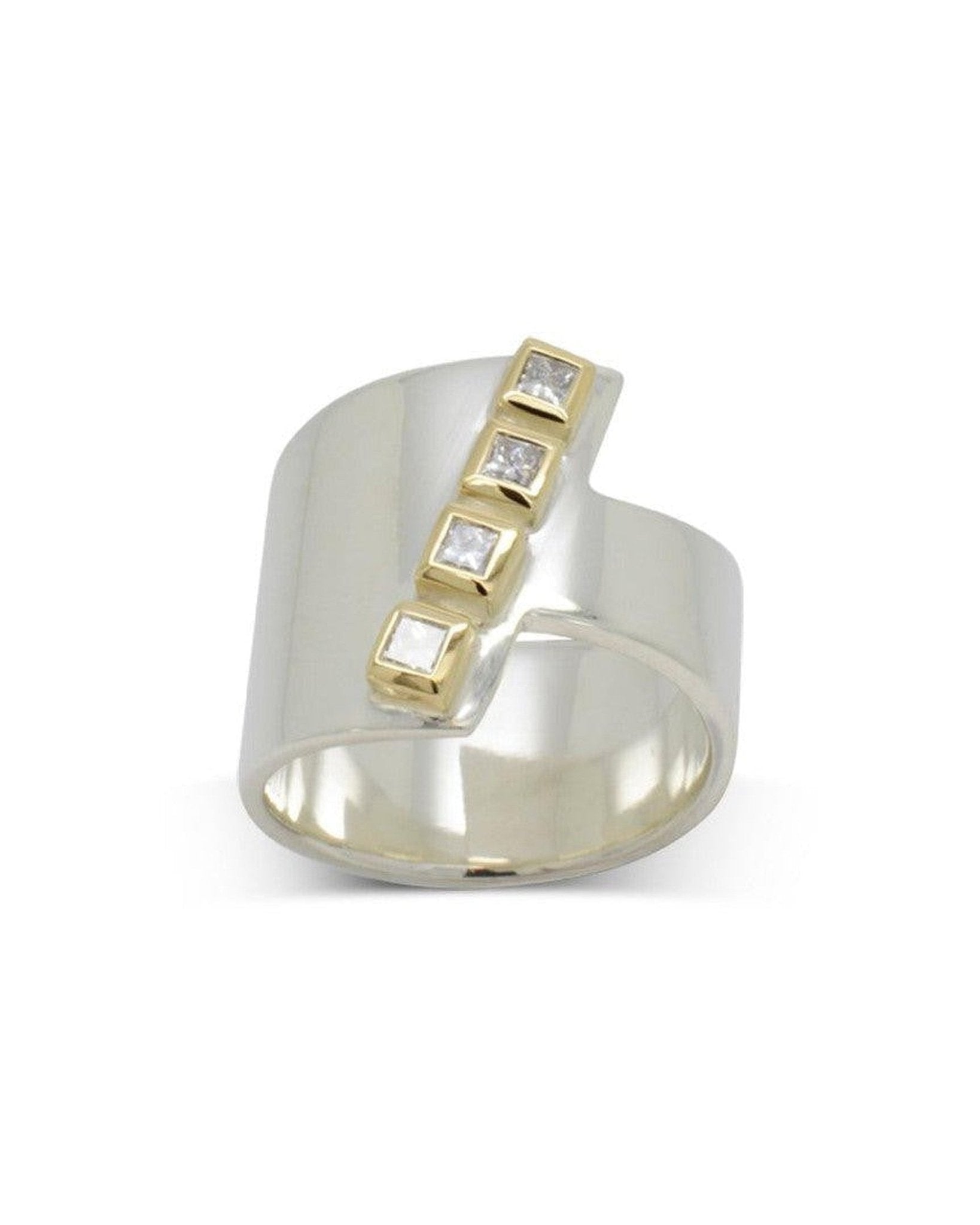 Wrap Princess Cut Diamond Dress Ring Ring Pruden and Smith