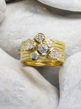 Yellow gold stacking ring